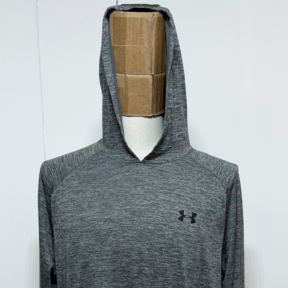 Under Armour Hoodie Mens XL Gray Tech 2.0 Loose Performance Pullover Long Sleeve